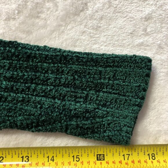 NICOLE Emerald Green Button Down Knitted Cardigan Sweater Size Small - Picture 7 of 10